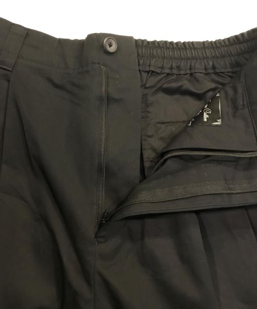 MAISON SPECIAL（メゾンスペシャル）MAISON SPECIAL (メゾンスペシャル) 120/2/2 Suvin Cotton Gabardine Prime-Wide Two Tucks Pants ブラック サイズ:1の古着・服飾アイテム