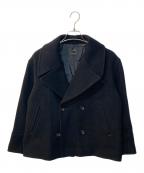 23区ニジュウサンク）の古着「ヘリンボーン ショート ピーコート」｜ネイビー