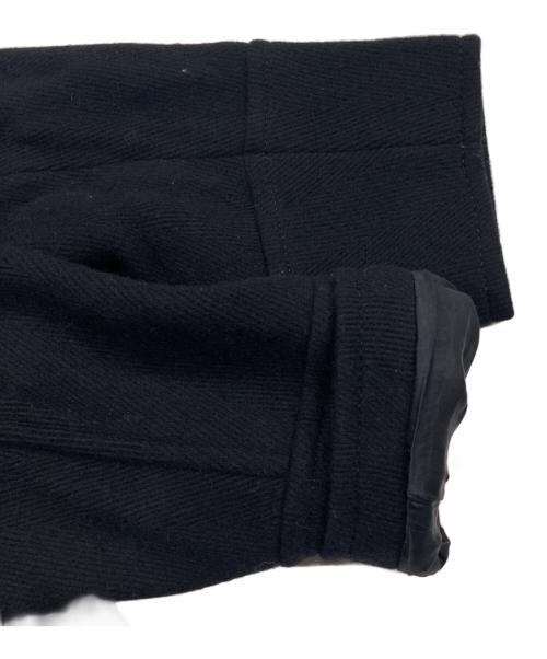 23区（ニジュウサンク）23区 (ニジュウサンク) ヘリンボーン ショート ピーコート ネイビー サイズ:Mの古着・服飾アイテム