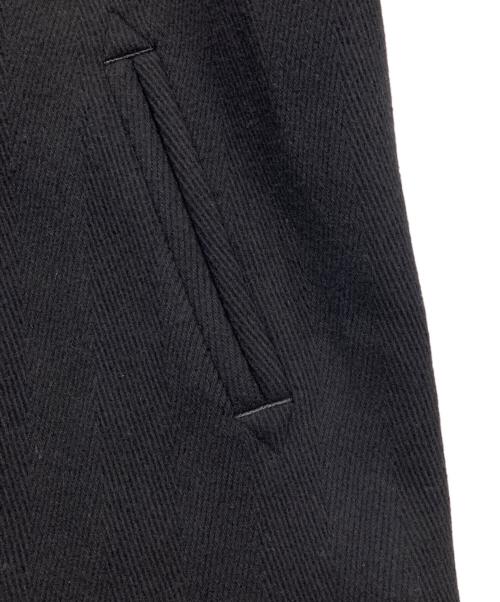 23区（ニジュウサンク）23区 (ニジュウサンク) ヘリンボーン ショート ピーコート ネイビー サイズ:Mの古着・服飾アイテム