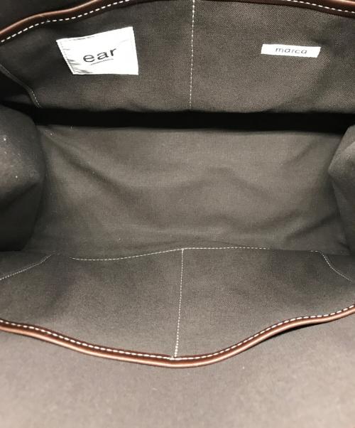 ear PAPILLONNER（イアパピヨネ）ear PAPILLONNER (イアパピヨネ) トラ柄 コットン×レザートートバッグ マルチカラーの古着・服飾アイテム