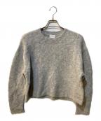 green label relaxingグリーンレーベルリラクシング）の古着「アルパカミックスシャギークルーネック」｜グレー