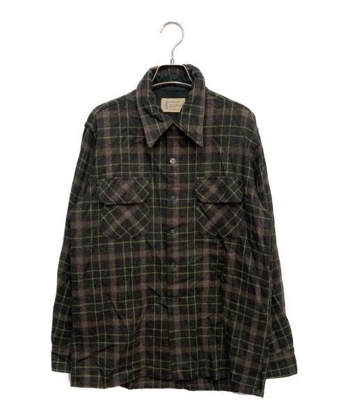 TOWN CRAFT（タウンクラフト）TOWN CRAFT (タウンクラフト) チェックシャツ グレー サイズ:Mの古着・服飾アイテム