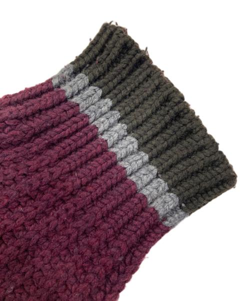 taupe（トープ）taupe (トープ) ラインアートルーズチルデンニット パープル サイズ:02の古着・服飾アイテム