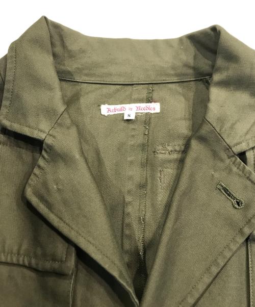 Rebuild by Needles（リビルドバイニードルス）Rebuild by Needles (リビルドバイニードルス) 再構築ミリタリーコート オリーブ サイズ:Sの古着・服飾アイテム