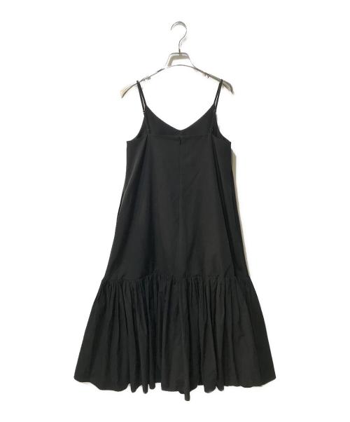CLANE（クラネ）CLANE (クラネ) ボリュームギャザーキャミソールドレス ブラック サイズ:1の古着・服飾アイテム