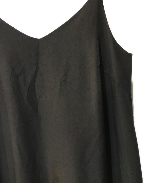 CLANE（クラネ）CLANE (クラネ) ボリュームギャザーキャミソールドレス ブラック サイズ:1の古着・服飾アイテム