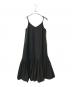 CLANE（クラネ）の古着「ボリュームギャザーキャミソールドレス」｜ブラック