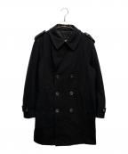 BURBERRY LONDONバーバリーロンドン）の古着「Pコート」｜ブラック