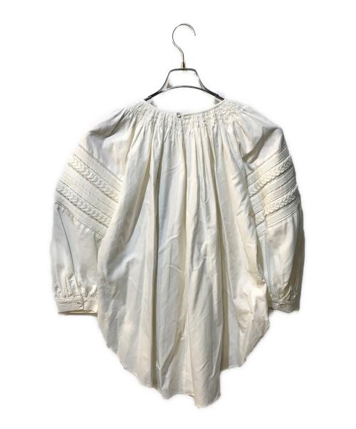 pheeta（フィータ）pheeta (フィータ) Gray ブラウス ホワイト サイズ:Freeの古着・服飾アイテム