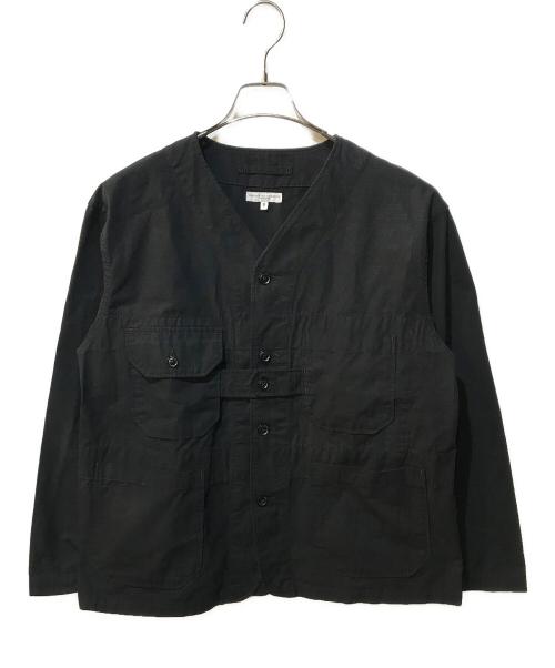 Engineered Garments（エンジニアドガーメンツ）Engineered Garments (エンジニアド ガーメンツ) ONLY ARK (オンリーアーク) 別注 Military cardigan ブラック サイズ:Sの古着・服飾アイテム