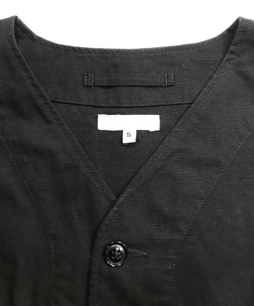 Engineered Garments（エンジニアドガーメンツ）Engineered Garments (エンジニアド ガーメンツ) ONLY ARK (オンリーアーク) 別注 Military cardigan ブラック サイズ:Sの古着・服飾アイテム