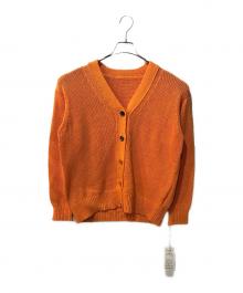 Diagram（ダイアグラム）の古着「リリヤーンニットカーディガン」｜オレンジ