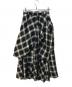 SLY (スライ) PLAID LAYERED ロングスカート グレー×ブラック サイズ:1：7000円