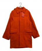 DAIRIKUダイリク）の古着「Snap Button Duffle Coat スナップボタン ダッフルコート」｜オレンジ