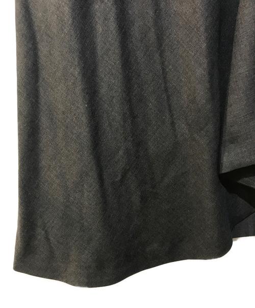 ENFOLD（エンフォルド）ENFOLD (エンフォルド) ラップスカート グレー サイズ:36の古着・服飾アイテム