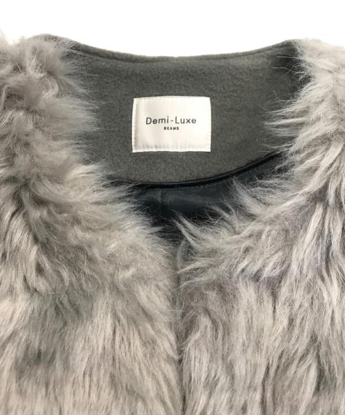 Demi-Luxe Beams（デミルクス ビームス）Demi-Luxe Beams (デミルクス ビームス) フェイクファーベスト グレー サイズ:Freeの古着・服飾アイテム