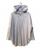 GALERIE VIEギャルリーヴィー）の古着「コードクロス フードシャツ」｜パープル