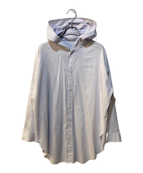 GALERIE VIE（ギャルリーヴィー）GALERIE VIE (ギャルリーヴィー) コードクロス フードシャツ パープル サイズ:Freeの古着・服飾アイテム