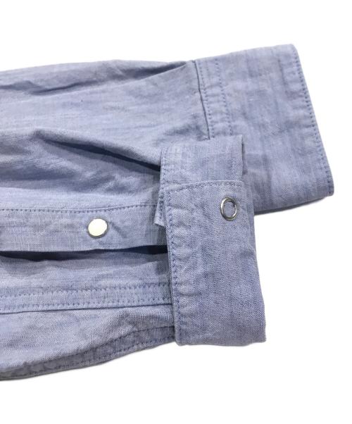 AUBERGE（オーベルジュ）AUBERGE (オーベルジュ) シャンブレーウエスタンシャツ ブルー サイズ:40の古着・服飾アイテム