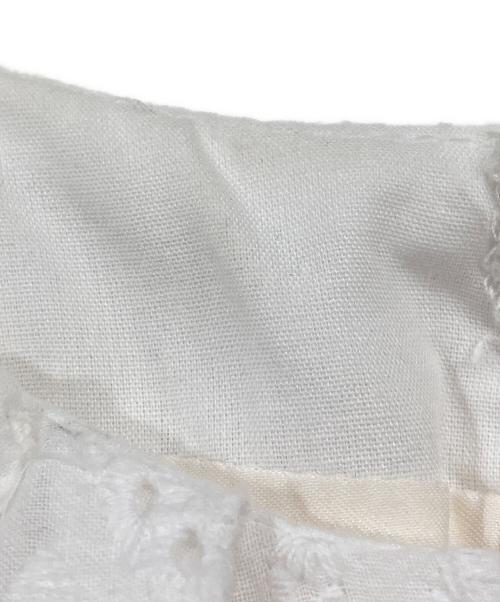 CAPRICIEUX LE'MAGE（カプリシューレマージュ）CAPRICIEUX LE'MAGE (カプリシューレマージュ) カットワークレースパフワンピース ホワイト サイズ:Freeの古着・服飾アイテム