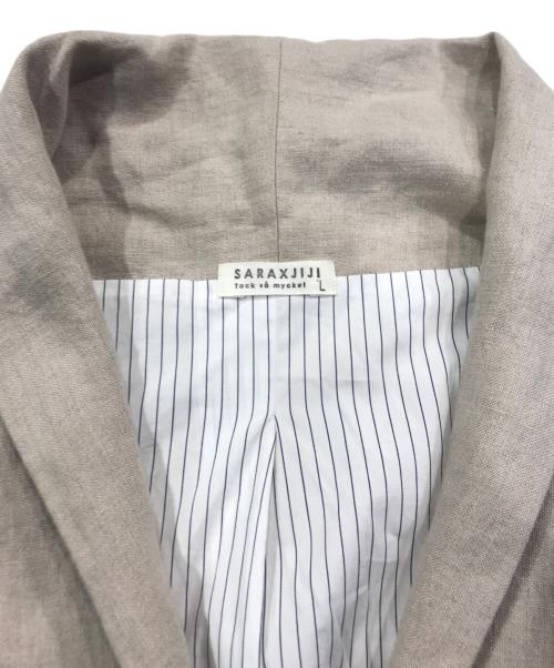 SARAXJIJI（サラジジ）SARAXJIJI (サラジジ) リネンコート ベージュ サイズ:Lの古着・服飾アイテム