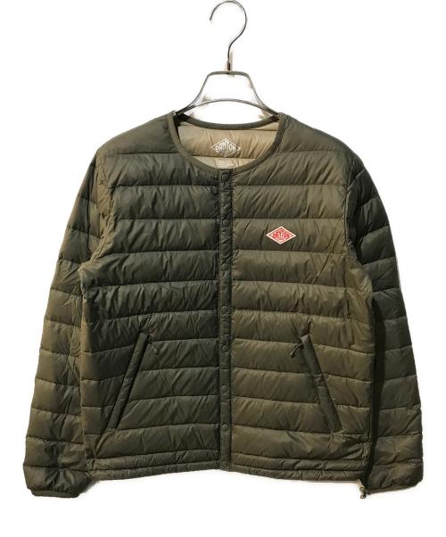 DANTON（ダントン）DANTON (ダントン) Crew Neck Inner Down Jacket オリーブ サイズ:36の古着・服飾アイテム