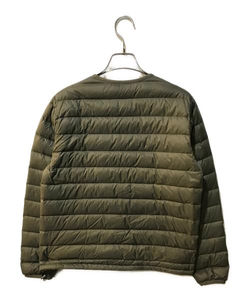 DANTON（ダントン）DANTON (ダントン) Crew Neck Inner Down Jacket オリーブ サイズ:36の古着・服飾アイテム