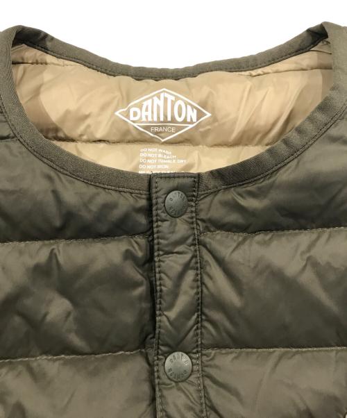 DANTON（ダントン）DANTON (ダントン) Crew Neck Inner Down Jacket オリーブ サイズ:36の古着・服飾アイテム