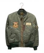 Pherrow'sフェローズ）の古着「C.C.MASTERS MA1 フライトジャケット」｜オリーブ