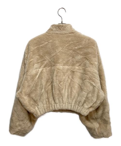 the  barnnet（ザーバネット）the  barnnet (ザーバネット) Cropped Eco-Shearling Jacket ベージュ サイズ:Freeの古着・服飾アイテム