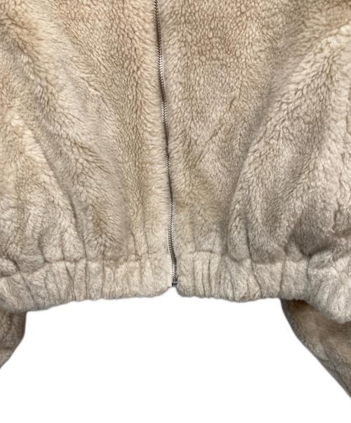 the  barnnet（ザーバネット）the  barnnet (ザーバネット) Cropped Eco-Shearling Jacket ベージュ サイズ:Freeの古着・服飾アイテム