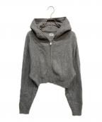 the Barnnetザ バーネット）の古着「Posh Knit Zip-Up Hoodie」｜グレー