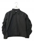 ORGUEオルグ）の古着「Frill ribbon shirt」｜ブラック