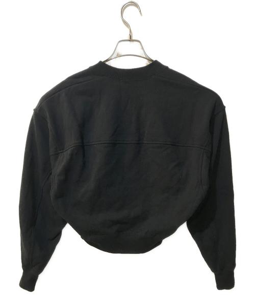 CLANE（クラネ）CLANE (クラネ) POWER SHOULDER SHORT SWEAT TOPS ブラック サイズ:1の古着・服飾アイテム