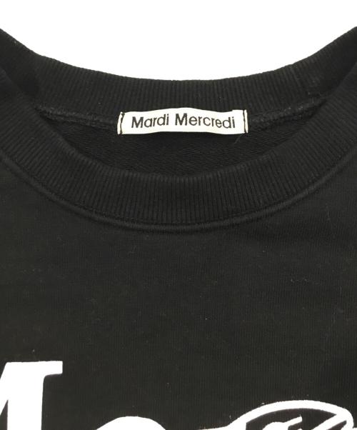 Mardi Mercredi（マルディメクルディ）Mardi Mercredi (マルディメクルディ) フラワープリント クルーネックスウェット ブラック サイズ:Freeの古着・服飾アイテム