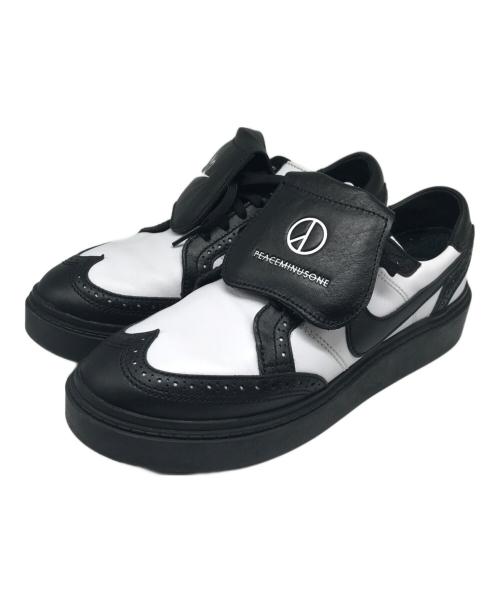 NIKE（ナイキ）NIKE (ナイキ) PEACEMINUSONE (ピースマイナスワン) KWONDO 1 スニーカー ホワイト×ブラック サイズ:27.5cmの古着・服飾アイテム