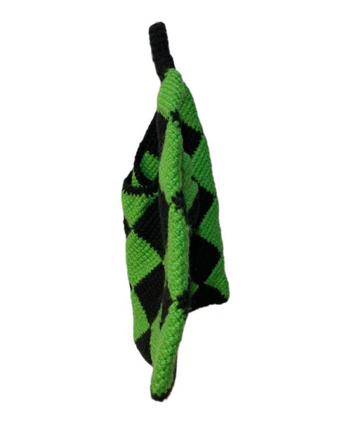 MARNI（マルニ）MARNI (マルニ) テックウールバッグ ブラック×グリーンの古着・服飾アイテム