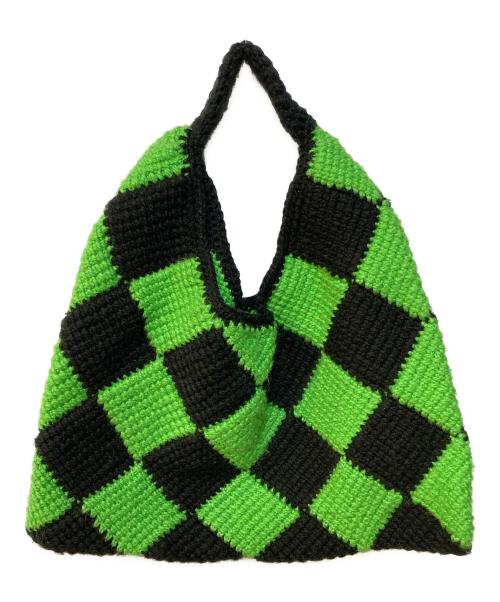 MARNI（マルニ）MARNI (マルニ) テックウールバッグ ブラック×グリーンの古着・服飾アイテム