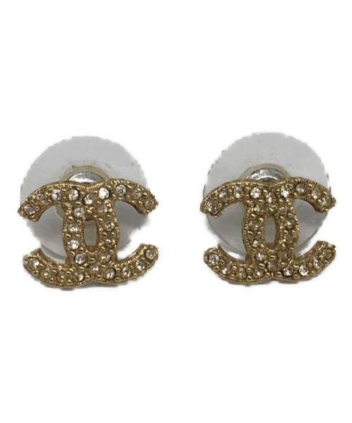 CHANEL（シャネル）CHANEL (シャネル) ココマークラインストーンピアスの古着・服飾アイテム