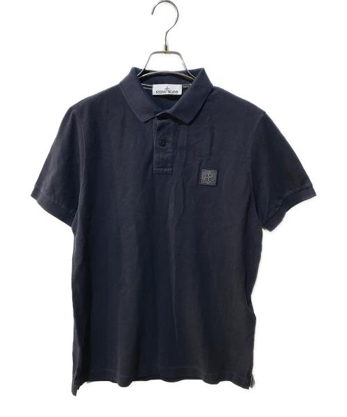 STONE ISLAND（ストーンアイランド）STONE ISLAND (ストーンアイランド) ロゴパッチポロシャツ ネイビー サイズ:Sの古着・服飾アイテム