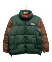 FIRST DOWN（ファーストダウン）の古着「リバーシブルダウンジャケット」｜グリーン×ブラウン