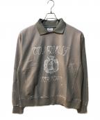 SOMEITサミット）の古着「C.J Vintage Sweat Polo Shirts」｜ベージュ