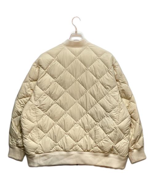 FIRST DOWN（ファーストダウン）FIRST DOWN (ファーストダウン) QUILTED BOMBER JKT アイボリー サイズ:Lの古着・服飾アイテム