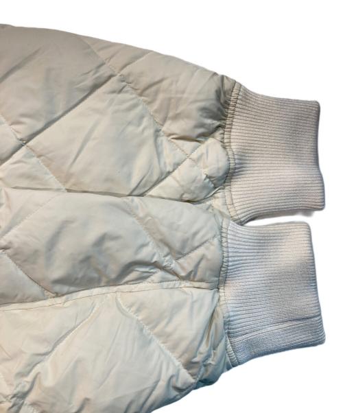 FIRST DOWN（ファーストダウン）FIRST DOWN (ファーストダウン) QUILTED BOMBER JKT アイボリー サイズ:Lの古着・服飾アイテム