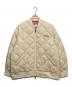 FIRST DOWN（ファーストダウン）の古着「QUILTED BOMBER JKT」｜アイボリー