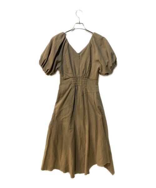 CASA FLINE（カーサフライン）CASA FLINE (カーサフライン) ボリュームマーメイドドレス ブラウンの古着・服飾アイテム