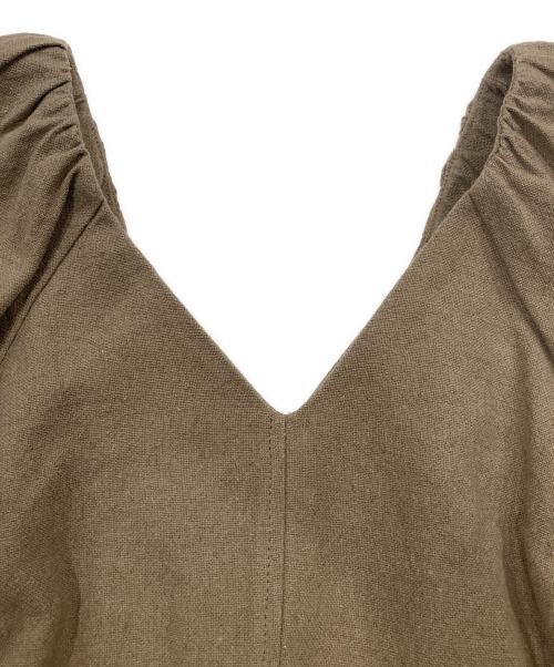 CASA FLINE（カーサフライン）CASA FLINE (カーサフライン) ボリュームマーメイドドレス ブラウンの古着・服飾アイテム