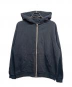 LOS ANGELES APPARELロサンゼルスアパレル）の古着「14ozジップパーカー」｜ネイビー