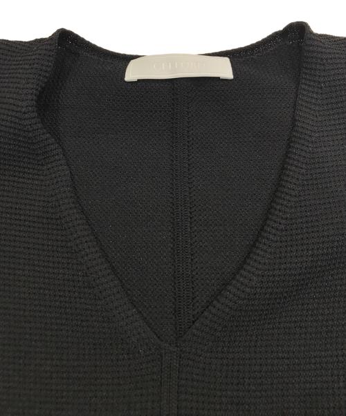 CELFORD（セルフォード）CELFORD (セルフォード) ホールガーメントニットワンピース ブラック サイズ:Sの古着・服飾アイテム